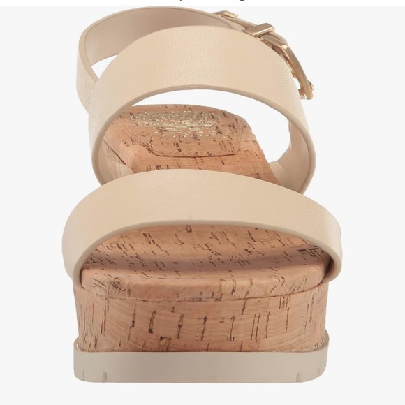 Vince Camuto Cream Wedge Platform Sandals Size 8.5 NWT - Picture 3 of 12